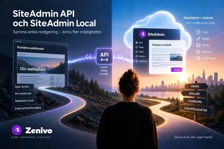 SiteAdmin tar nästa steg – API och SiteAdmin Local på gång