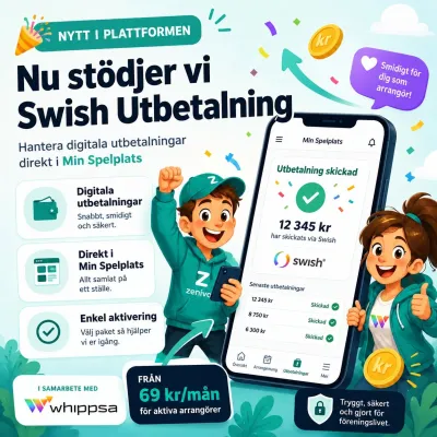 Vinstutbetalningar med Swish &ndash; direkt i arrang&ouml;rsplattformen BingoAdmin.se