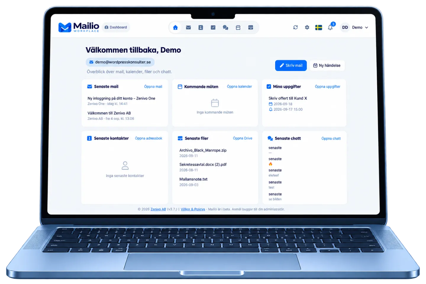 Mailio Mail f&ouml;r f&ouml;retag